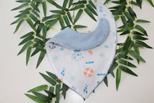 Charger l'image dans la galerie, Bavoir bandana Fond Marin