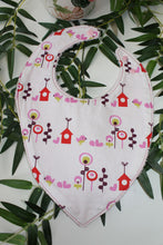 Charger l'image dans la galerie, Bavoir bandana Fleurs et Oiseaux