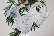 Charger l'image dans la galerie, Bavoir bandana Fond Marin