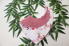 Charger l'image dans la galerie, Bavoir bandana Fleurs et Oiseaux