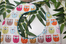 Charger l'image dans la galerie, Bavoir bandana Hibou coloré