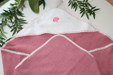 Charger l'image dans la galerie, Cape de Bain "Petit Hiboux Rose"