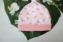 Charger l'image dans la galerie, Bonnet Lutin "Fleur de Pissenlits fond rose en Minky"