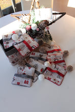 Charger l'image dans la galerie, Panier et Lingettes : Modèle "Calendrier de l'Avent fond taupe "