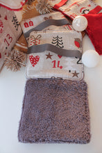 Charger l'image dans la galerie, Panier et Lingettes : Modèle "Calendrier de l'Avent fond taupe "