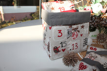 Charger l'image dans la galerie, Panier et Lingettes : Modèle "Calendrier de l'Avent fond taupe "