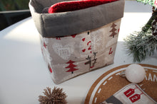 Charger l'image dans la galerie, Panier et Lingettes : Modèle "Calendrier de l'Avent fond taupe "