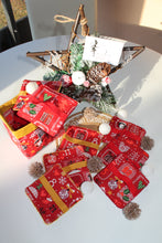 Charger l'image dans la galerie, Panier et Lingettes : Modèle "Calendrier de l'Avent fond rouge "