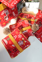 Charger l'image dans la galerie, Panier et Lingettes : Modèle "Calendrier de l'Avent fond rouge "