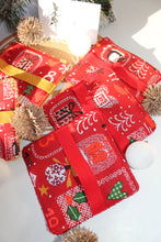 Charger l'image dans la galerie, Panier et Lingettes : Modèle "Calendrier de l'Avent fond rouge "