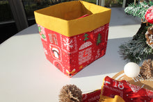 Charger l'image dans la galerie, Panier et Lingettes : Modèle "Calendrier de l'Avent fond rouge "