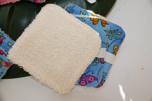 Charger l'image dans la galerie, Panier et Lingettes : Modèles "Fleurs et Papillons (fond Bleu) "