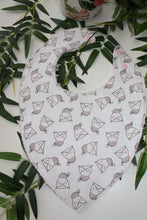 Charger l&#39;image dans la galerie, Bavoir bandana Hiboux Fleuri
