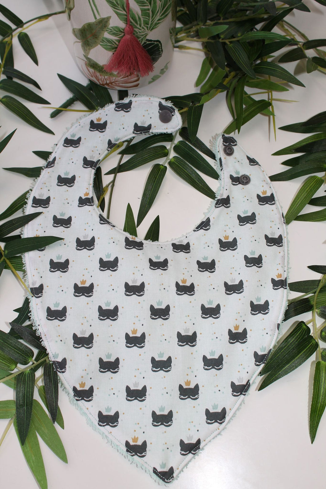 Bavoir bandana chaton