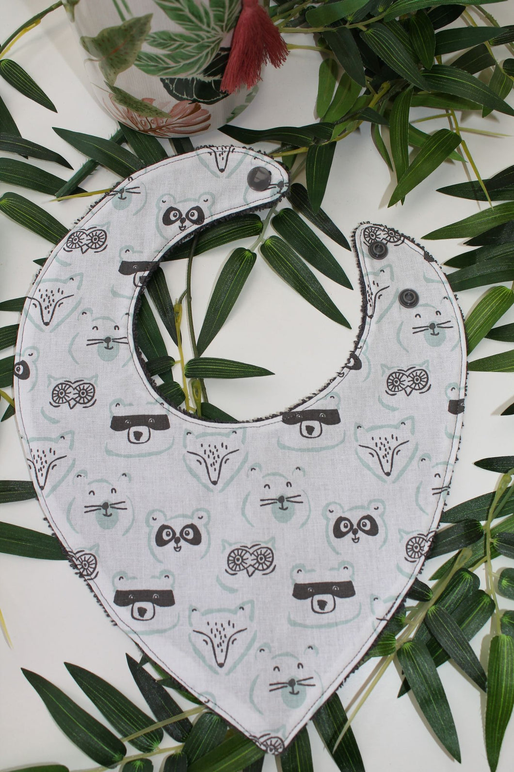 Bavoir bandana Animaux de la Forêt